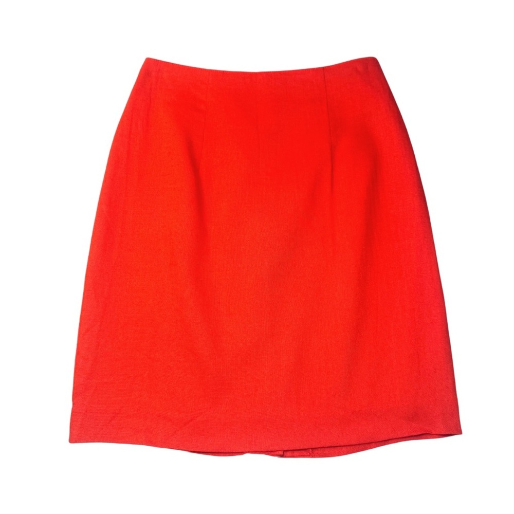 Vintage Daily Habit Orange High Waisted Mini Skirt